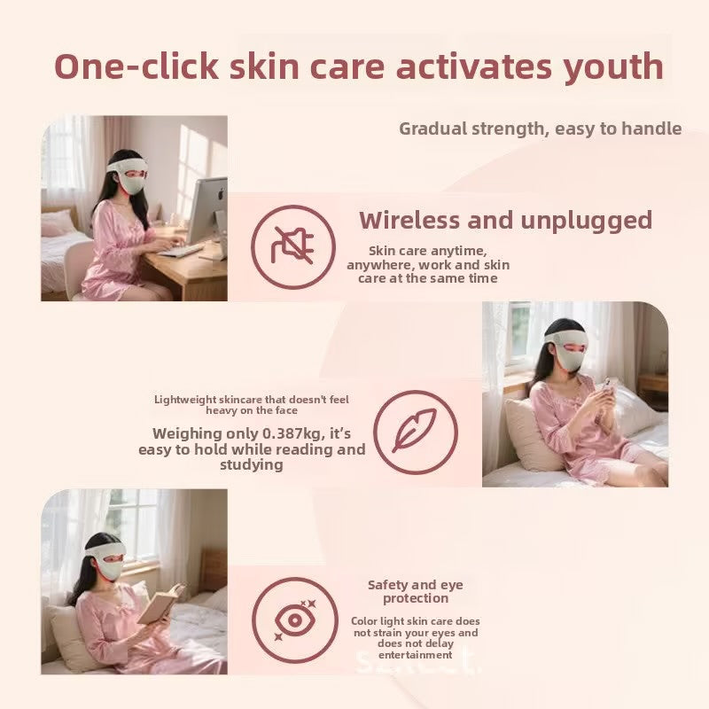 Led Red and Blue Light Beauty Instrument Mask